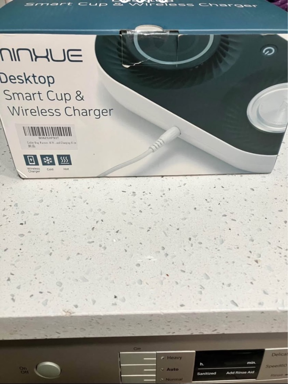 MINXUE Desktop Smart Cup & Wireless Charger